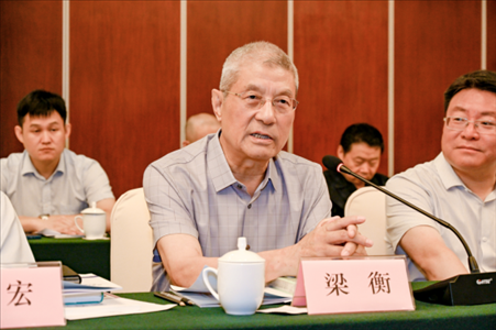 中國(guó)林業(yè)生態(tài)作家協(xié)會(huì)名譽(yù)主席梁衡發(fā)言。主辦方供圖