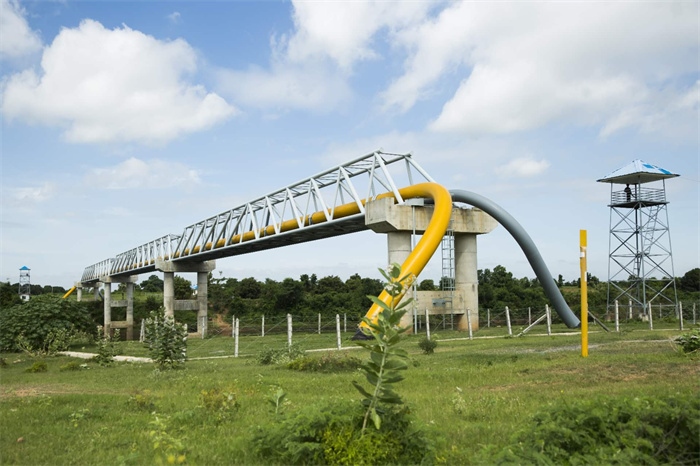中緬油氣管道跨越河段。中油國(guó)際管道公司供圖