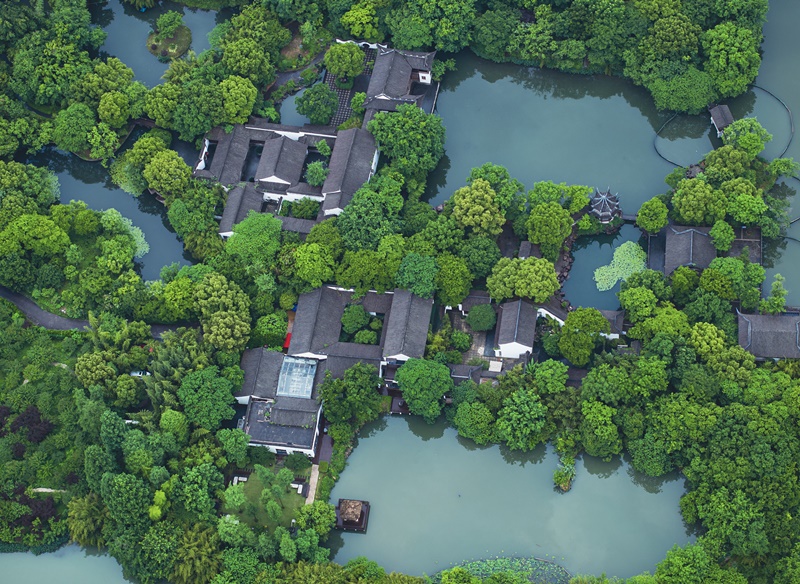 2023年5月11日，浙江杭州，西溪國(guó)家濕地公園。