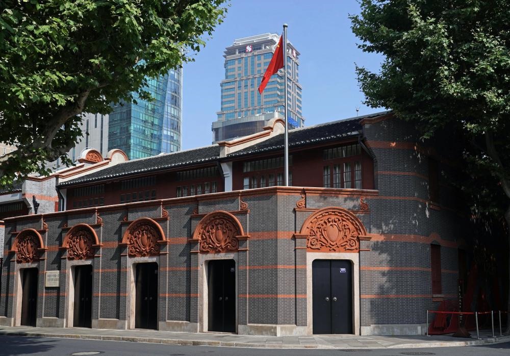 2023年6月9日拍攝的中共一大會址外景。新華社記者 劉穎 攝