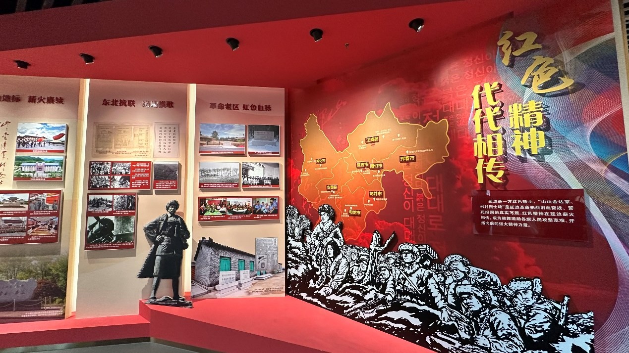 《千秋正氣-朝鮮族革命斗爭史陳列》展廳。人民網(wǎng)記者 金洪花攝