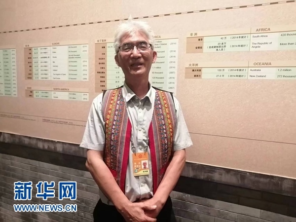玻利維亞科恰班巴華人總會會長曾鴻雁。新華網(wǎng)記者 侯強 攝