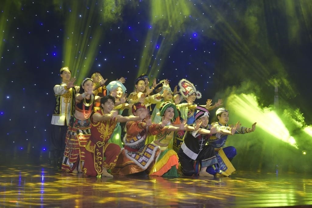 5月27日，演員在柬埔寨金邊真臘歌劇院演出。