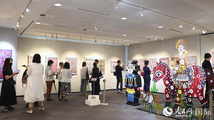 到場(chǎng)民眾觀看展覽。人民網(wǎng) 許可攝
