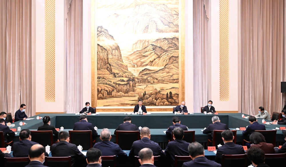  2023年5月17日上午，習(xí)近平在西安聽取陜西省委和省政府工作匯報(bào)并發(fā)表重要講話。