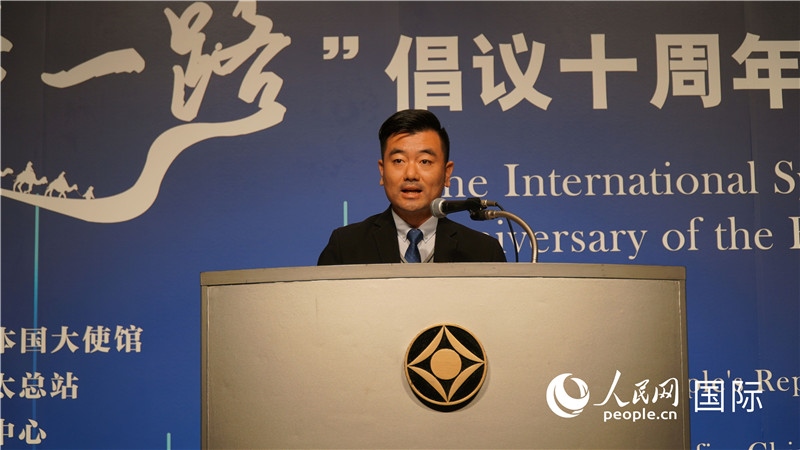 泰中“一帶一路”研究中心主任威倫發(fā)言。人民網(wǎng) 蔣曉辰攝