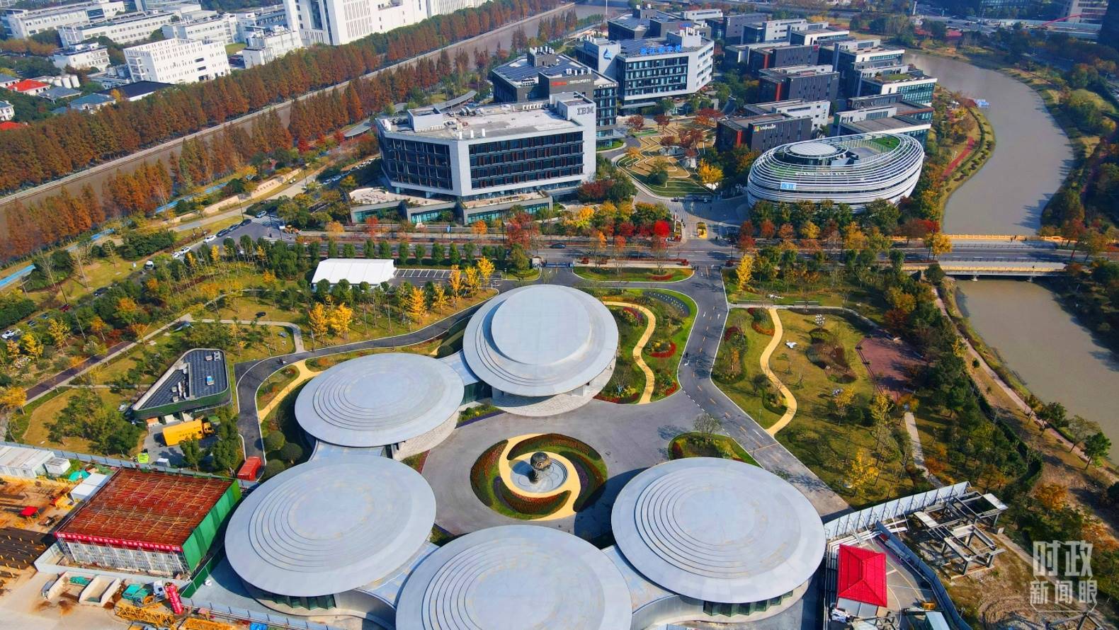 △張江科學(xué)城未來公園。（總臺央視記者范凱拍攝）