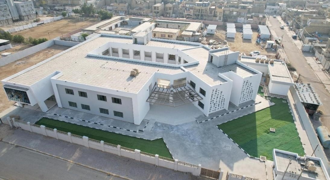 中國電建承建了679所伊拉克示范學校。圖為已經(jīng)竣工的伊拉克瓦西特省第20號學校。趙沖攝 中國電建供圖