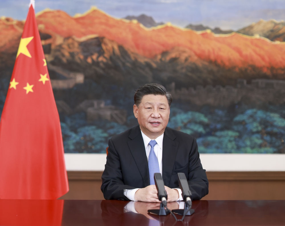 2020年11月27日，習(xí)近平在第十七屆中國－東盟博覽會(huì)和中國－東盟商務(wù)與投資峰會(huì)開幕式上致辭。