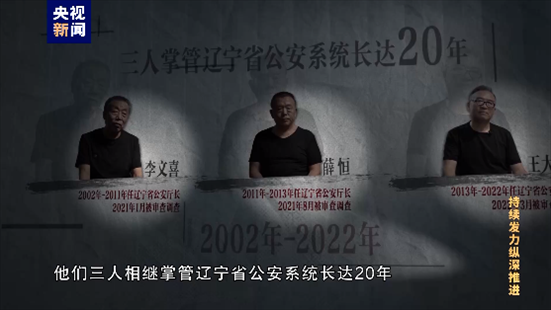 △李文喜、薛恒、王大偉在2021至2022年間先后落馬。