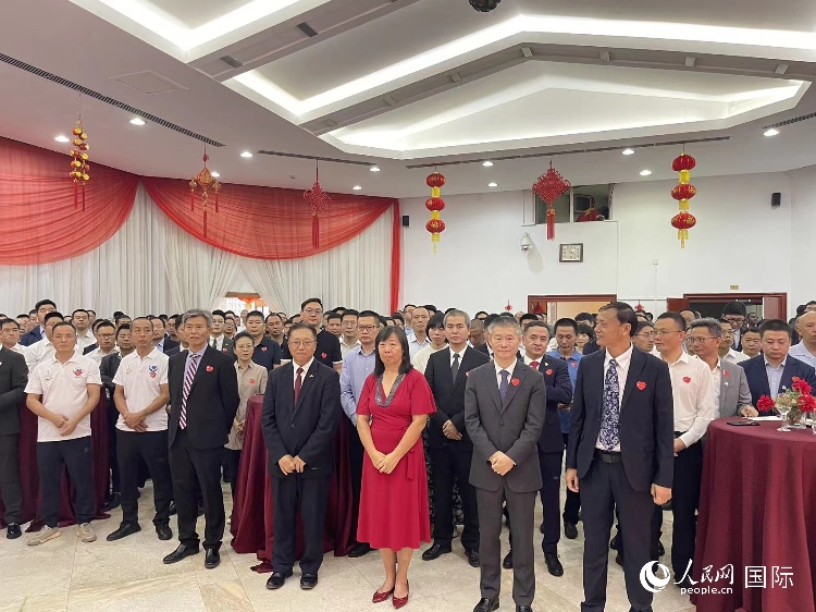 駐尼日利亞使館春節(jié)招待會(huì)現(xiàn)場。人民網(wǎng)記者 姜宣攝