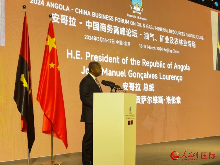 安哥拉總統(tǒng)若昂·曼努埃爾·貢薩爾維斯·洛倫索。人民網(wǎng)記者 張榮攝