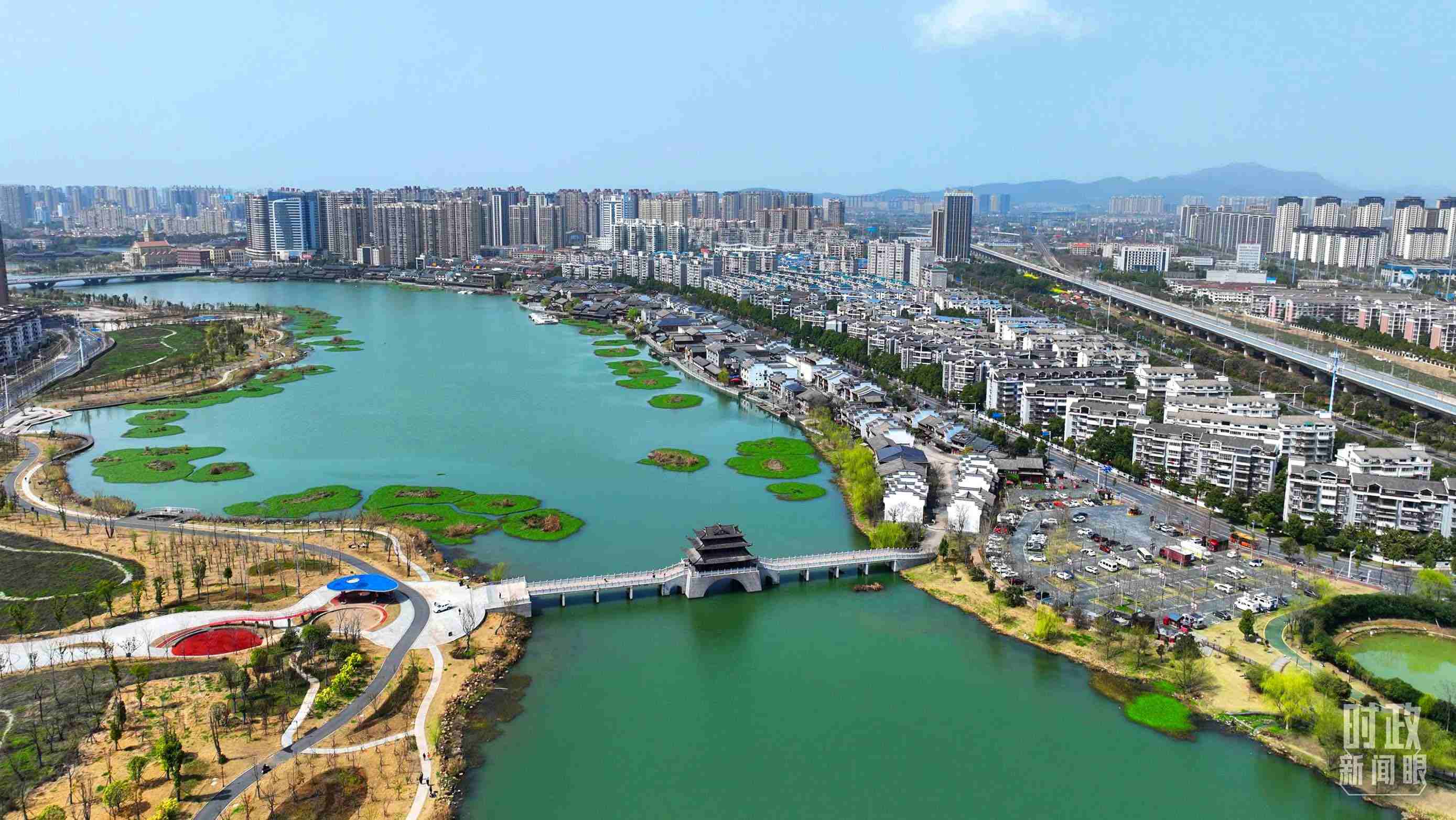 湖南常德。此次座談會(huì)前，習(xí)近平在長沙、常德兩地實(shí)地考察。（總臺(tái)央視記者范凱拍攝）