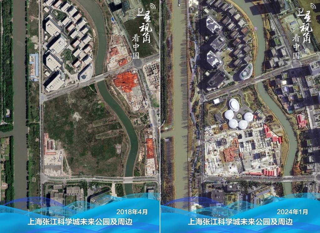 張江科學(xué)城未來公園從無到有，將打造代表人工智能發(fā)展最前沿、最高端成果的集中展示區(qū)、產(chǎn)業(yè)集聚區(qū)。