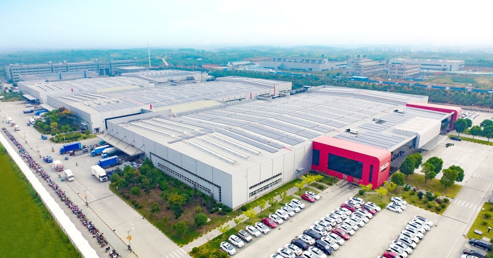 圖為德力西電氣蕪湖工廠（無人機照片）。（德力西集團供圖）
