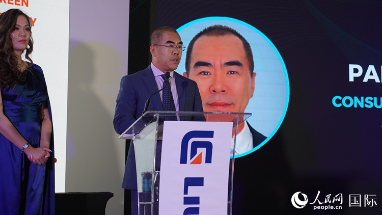 中國(guó)駐約翰內(nèi)斯堡總領(lǐng)事潘慶江發(fā)言致辭。人民網(wǎng) 張茜攝