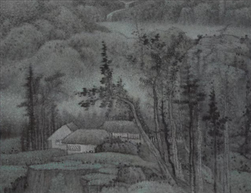王秦生畫作《晨寂》。主辦方供圖