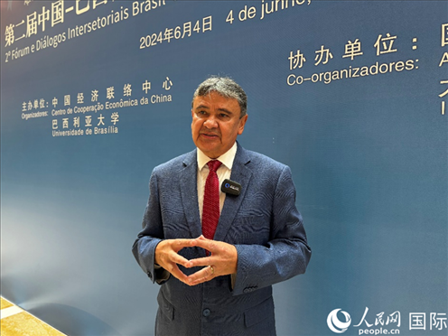 巴西社會發(fā)展部部長迪亞斯。 人民網(wǎng)記者 張榮攝