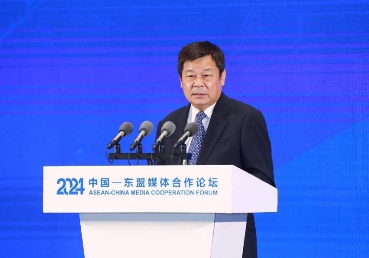 杜占元致辭。中國外文局供圖