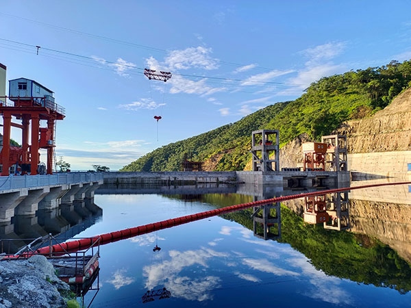 剛果（金）布桑加水電站水庫。中鐵資源集團供圖