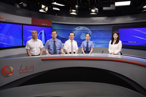 訪談現(xiàn)場。人民網(wǎng)記者 王曉嘯攝