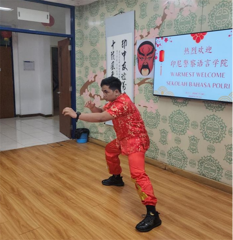 警察學員表演武術。活動主辦方供圖