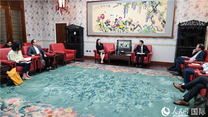 中外媒體吹風(fēng)會現(xiàn)場。 人民網(wǎng) 郭錦標(biāo)攝
