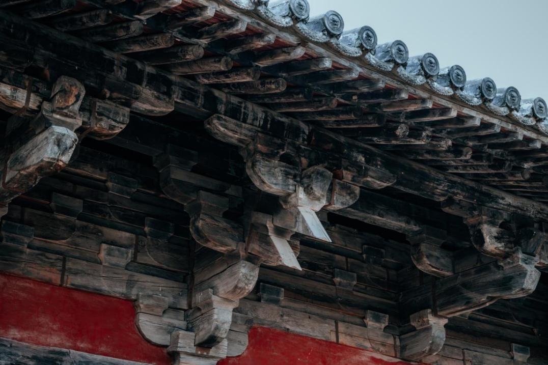 高平市崇明寺古建筑局部。邱活攝