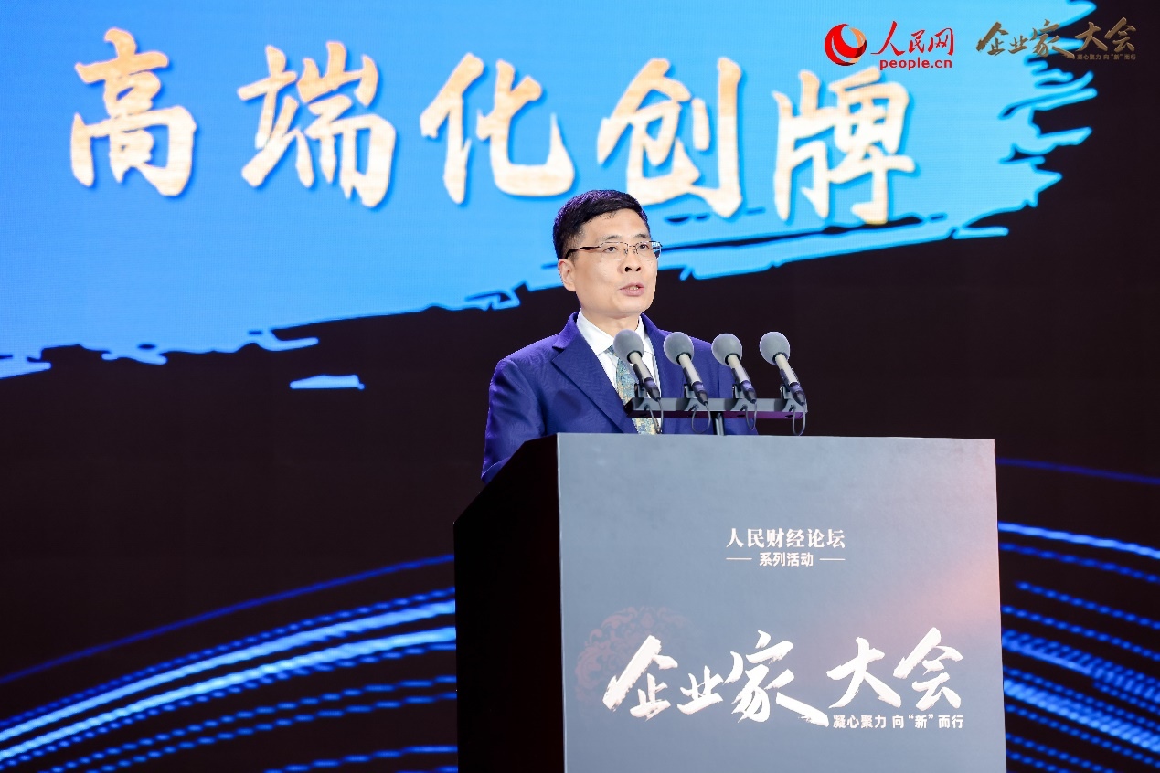 海爾集團(tuán)董事局主席、首席執(zhí)行官周云杰。人民網(wǎng)記者 王紹紹攝