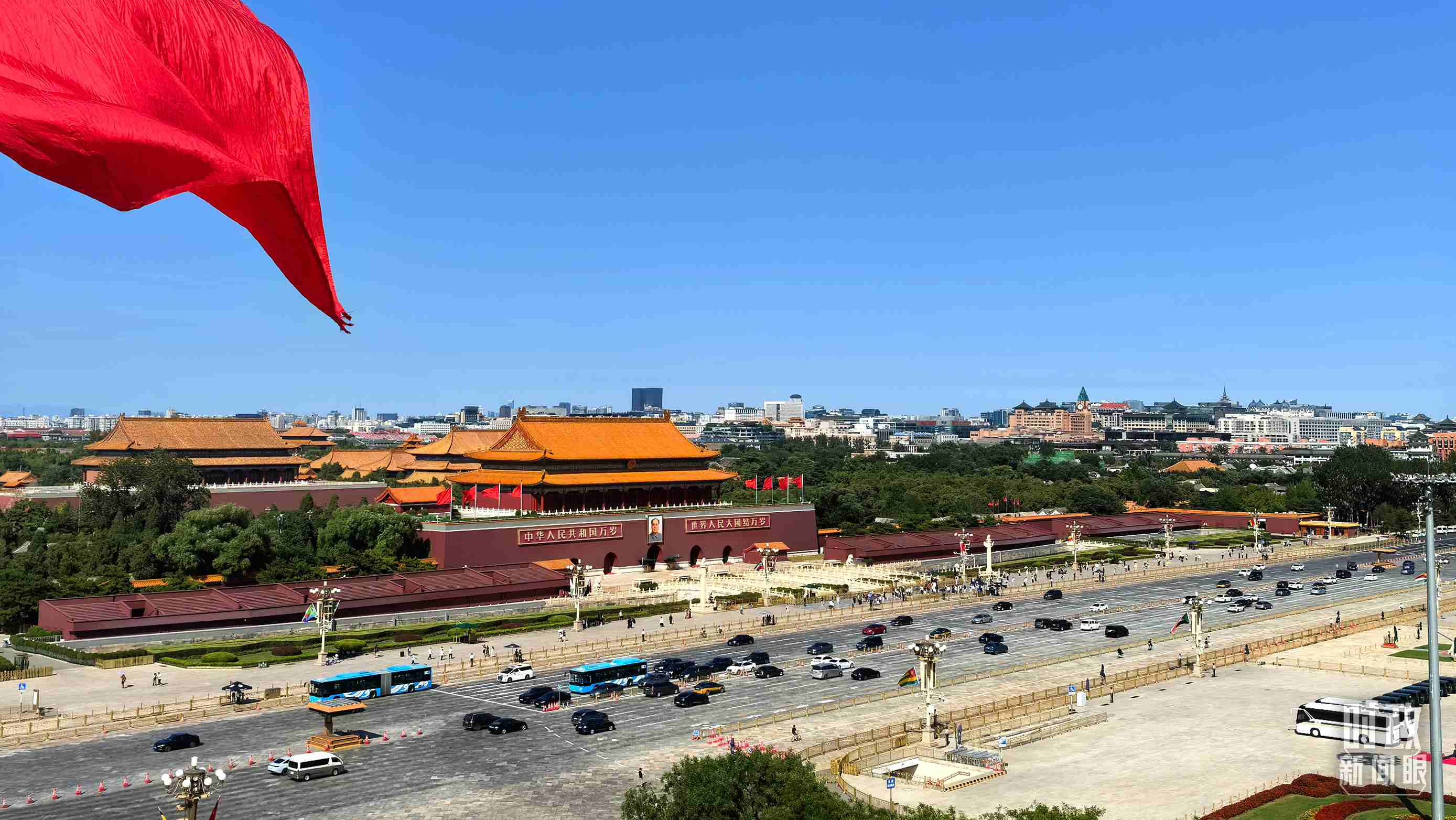 △9月2日，北京晴空萬(wàn)里。（總臺(tái)央視記者張垚拍攝）