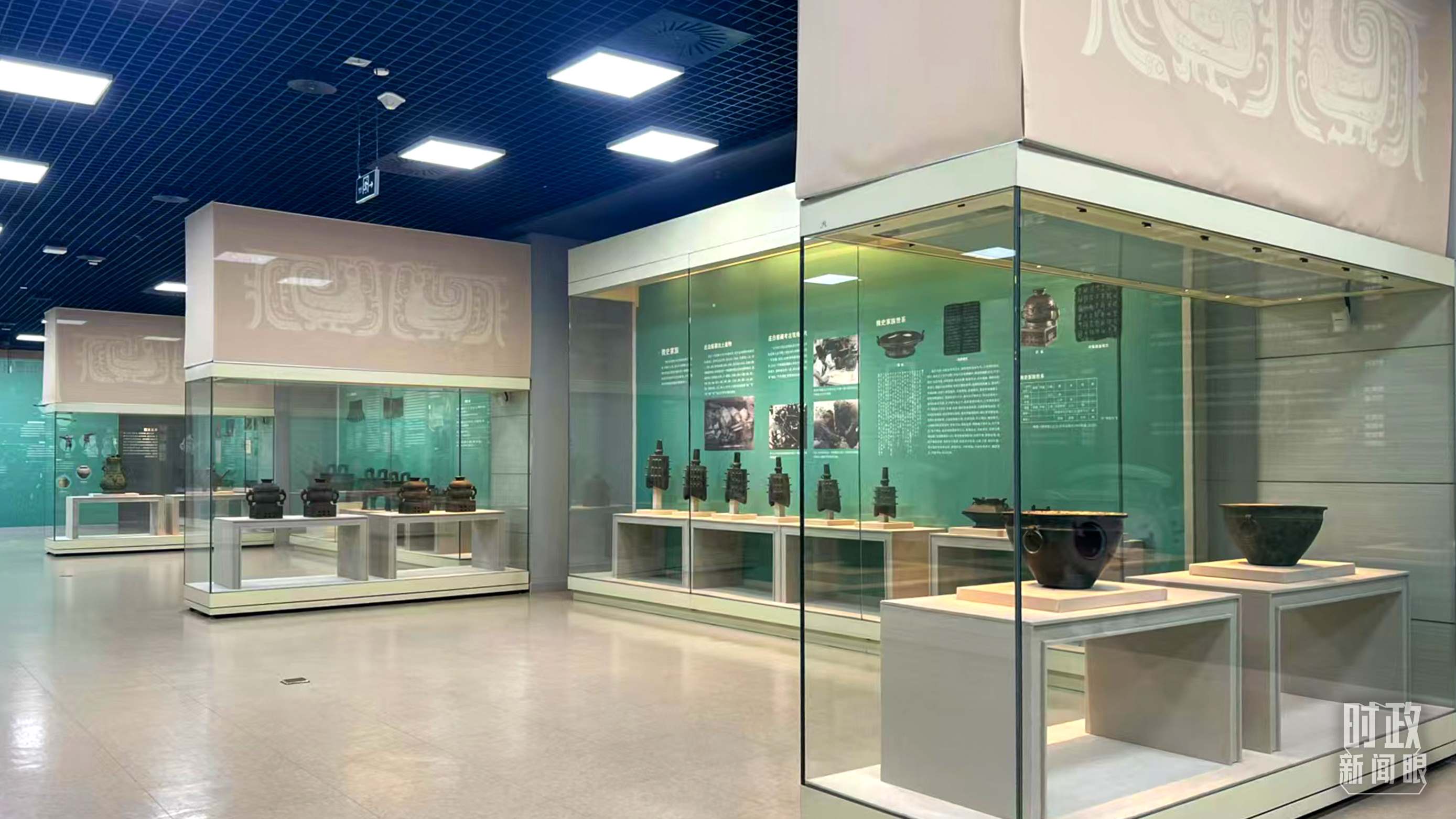 △ 寶雞青銅器博物院內(nèi)展陳。（總臺記者崔剛拍攝）