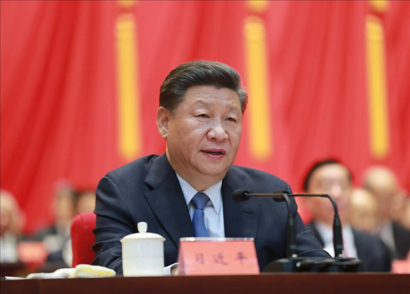 2019年9月20日，中央政協(xié)工作會(huì)議暨慶祝中國人民政治協(xié)商會(huì)議成立70周年大會(huì)在全國政協(xié)禮堂召開。中共中央總書記、國家主席、中央軍委主席習(xí)近平出席大會(huì)并發(fā)表重要講話。新華社記者 丁林 攝
