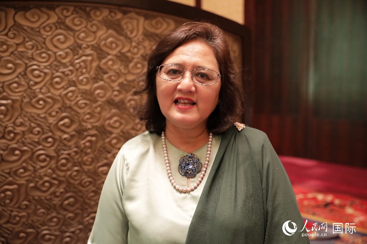 馬來西亞高教部高教司司長阿茲琳達接受人民網(wǎng)采訪。人民網(wǎng) 王婧攝