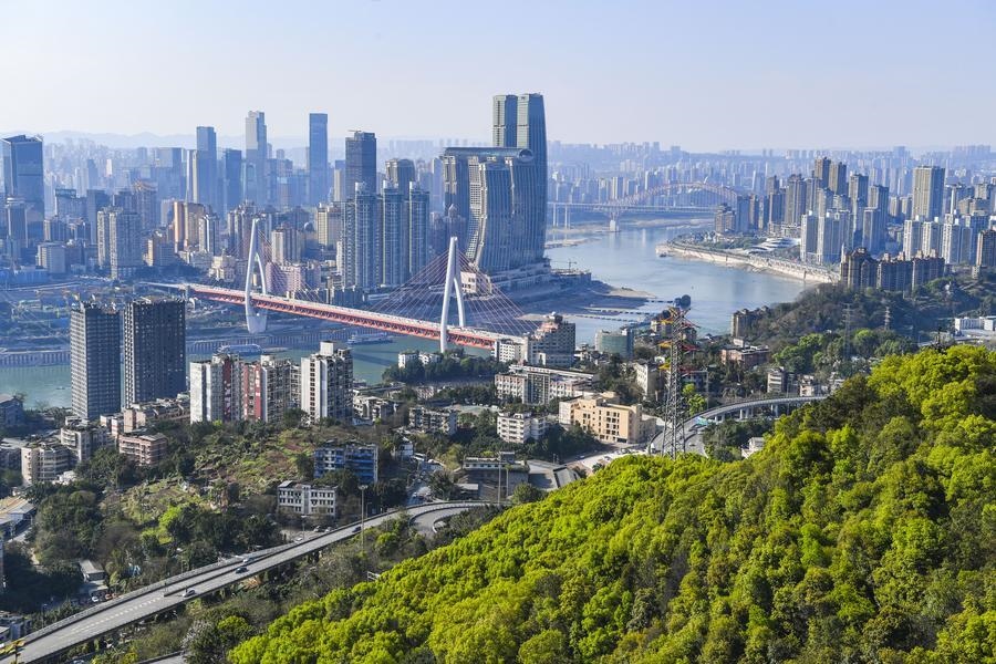 這是2024年3月25日拍攝的重慶城市景象。新華社記者 王全超 攝