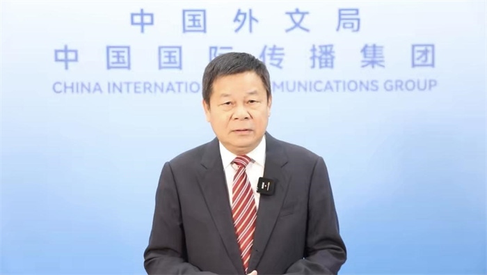 杜占元視頻致辭。主辦方供圖