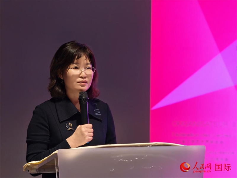 遼寧省文聯(lián)黨組書記、主席邵玉英致辭。人民網(wǎng)記者 于超凡攝
