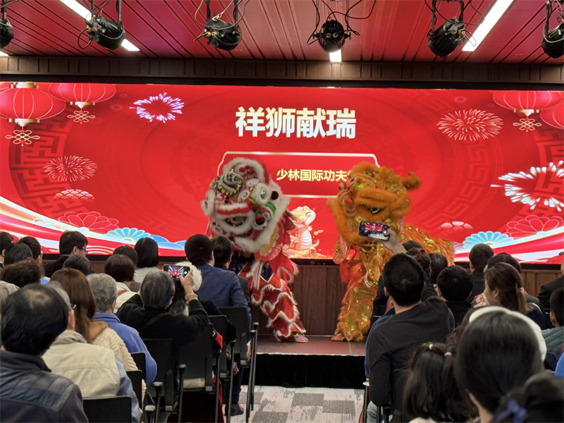 活動現(xiàn)場舞獅表演。主辦方供圖