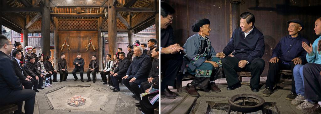 左圖由新華社記者謝環(huán)馳拍攝；右圖由新華社記者蘭紅光拍攝。