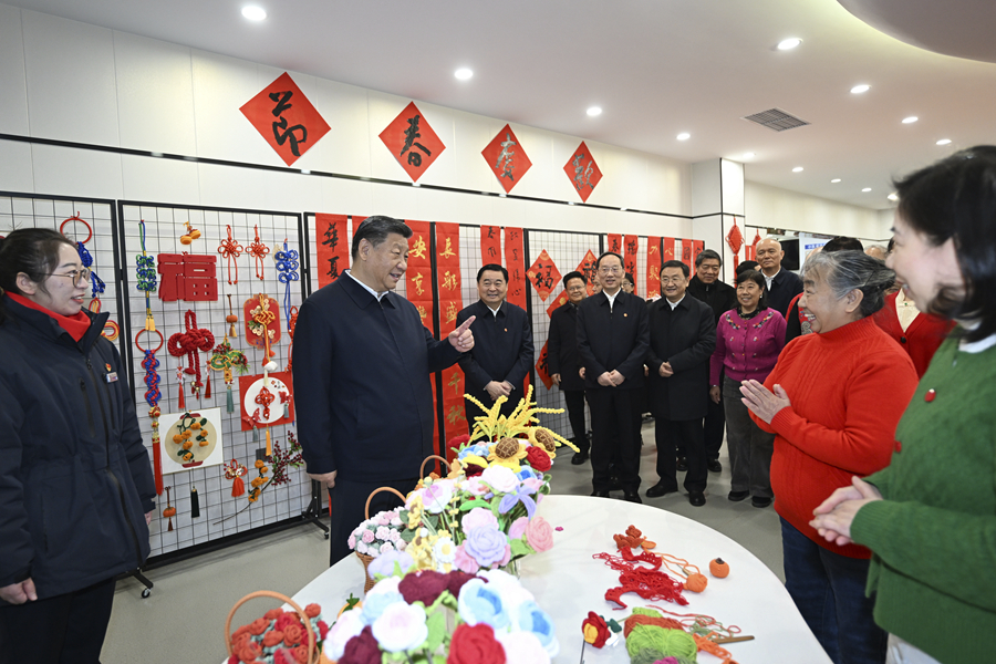 2025年1月23日，習(xí)近平總書(shū)記在沈陽(yáng)大東區(qū)長(zhǎng)安街道長(zhǎng)安小區(qū)社區(qū)黨群服務(wù)中心考察。