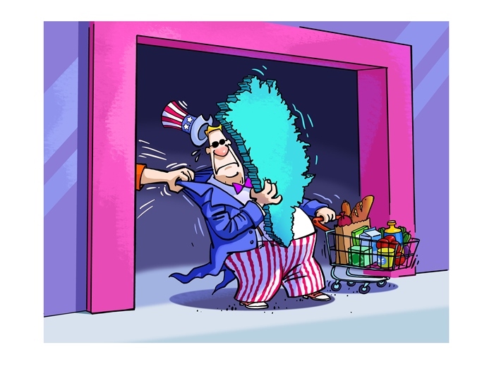 漫畫作者：馬宏亮（人民網(wǎng)版權(quán)圖片，未經(jīng)授權(quán)請勿轉(zhuǎn)載。）