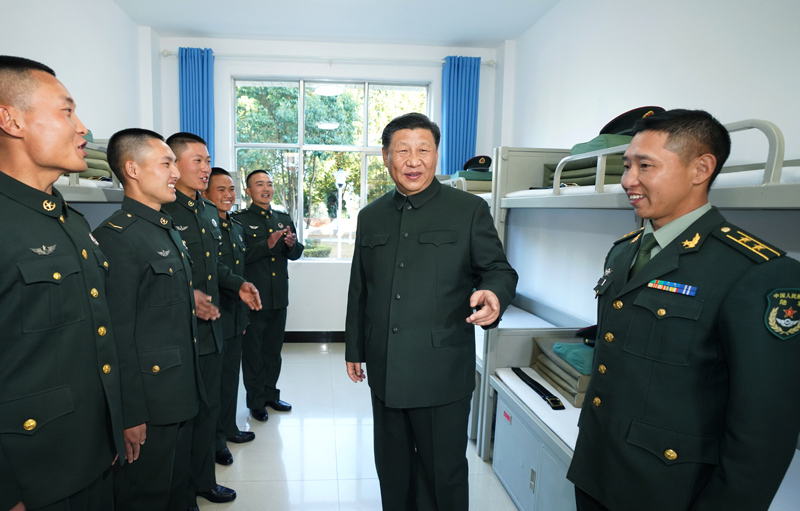 2020年1月19日，習(xí)近平主席視察駐云南部隊(duì)，深入邊防一線(xiàn)，看望慰問(wèn)官兵。