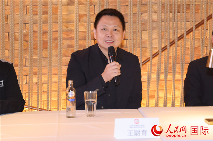中國駐里約熱內(nèi)盧總領館副總領事王尉育在座談會上致辭。 人民網(wǎng)記者 時元皓攝